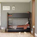 Babyletto TipToe Kids Bunk Bed - Natural Walnut & Black Wood 02.webp