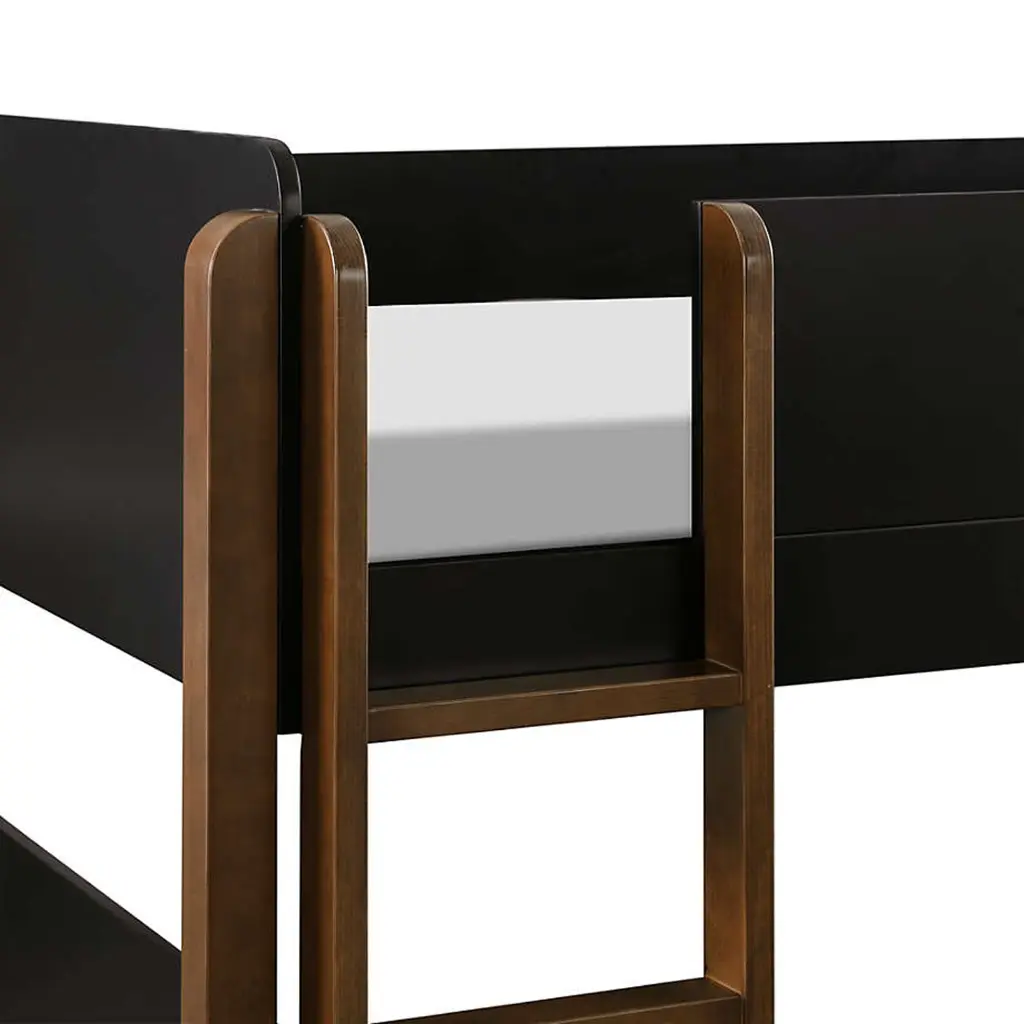 Babyletto TipToe Kids Bunk Bed - Natural Walnut & Black Wood 04.webp