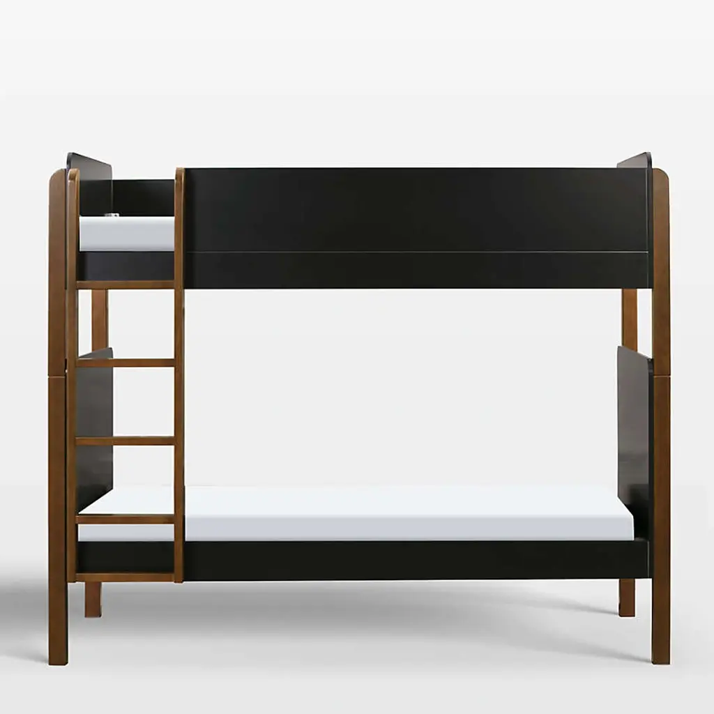 Babyletto TipToe Kids Bunk Bed - Natural Walnut & Black Wood 03.webp
