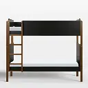 Babyletto TipToe Kids Bunk Bed - Natural Walnut & Black Wood 03.webp