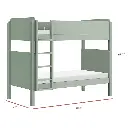 Babyletto TipToe Kids Bunk Bed - Light Sage Green Wood 03.webp