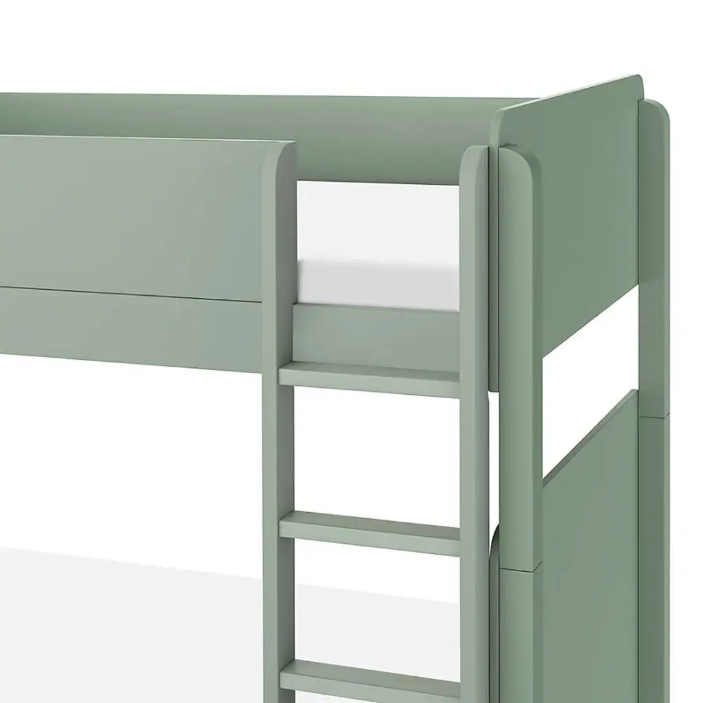 Babyletto TipToe Kids Bunk Bed - Light Sage Green Wood 02.webp