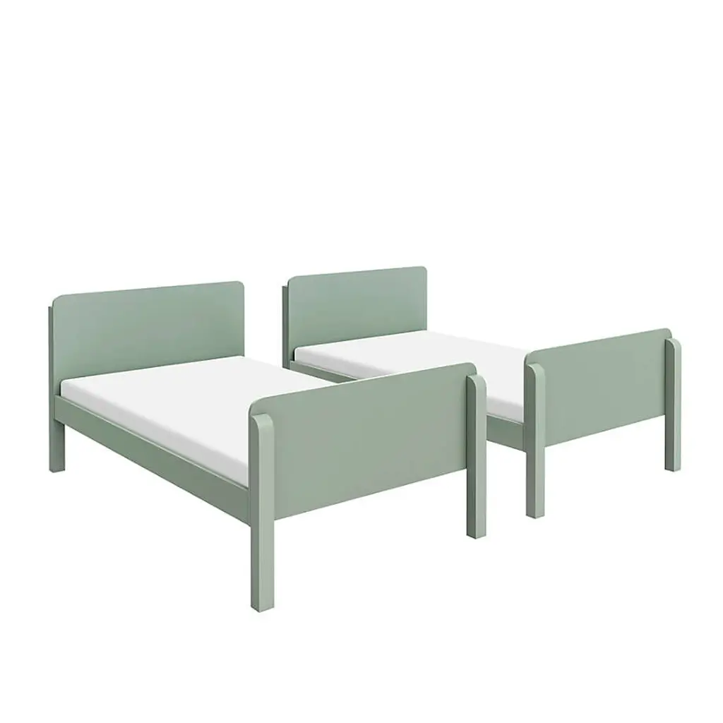 Babyletto TipToe Kids Bunk Bed - Light Sage Green Wood 04.webp