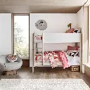 Babyletto TipToe Kids Bunk Bed - White & Washed Natural Wood 02.webp