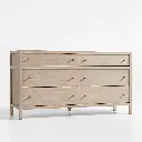 Keane Solid Wood 6-Drawer Dresser - Natural 03.webp