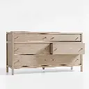 Keane Solid Wood 6-Drawer Dresser - Natural 04.webp