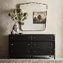Keane  Solid Wood 6-Drawer Dresser - Black 02.webp