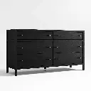 Keane  Solid Wood 6-Drawer Dresser - Black 03.webp