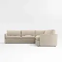 Lounge 3-Piece L-Shaped Sectional Sofa - Chenille Chai 02.webp