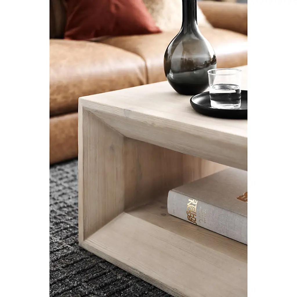 Vernon Rectangular Coffee Table with Shelf - Natural Pine 06.webp