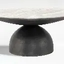 Dev Round Coffee Table - Taupe Marble and Grey Metal 02.webp