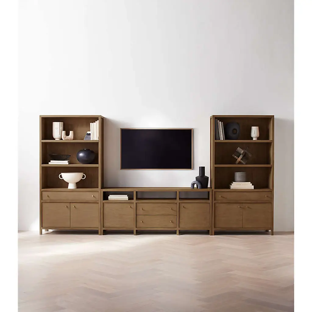 Storage Media Console Set - Driftwood 04.webp