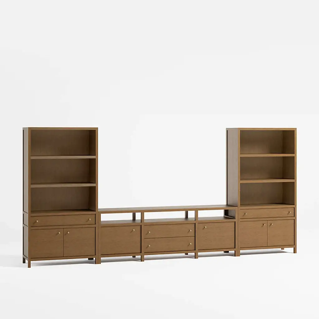 Storage Media Console Set - Driftwood 05.webp