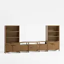 Storage Media Console Set - Driftwood 05.webp
