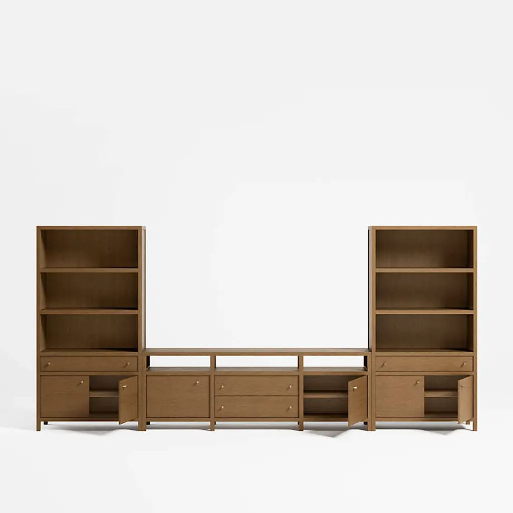 Storage Media Console Set - Driftwood 07.webp