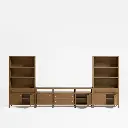 Storage Media Console Set - Driftwood 07.webp