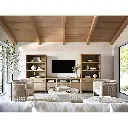 Storage Media Console Set - Natural Wood 02.webp