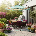 Outdoor dining umbrella plants-6.webp