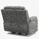 Belffin Modern Chenille Power Recliner - Light Grey 03.webp