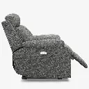 Belffin Modern Chenille Power Recliner - Light Grey 06.webp