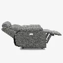 Belffin Modern Chenille Power Recliner - Light Grey 08.webp