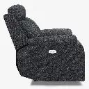 Belffin Modern Chenille Power Recliner - Dark Grey 02.webp