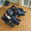 Belffin Modern Chenille Power Recliner - Dark Grey 08.webp