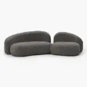 Modern Roots Wool-like Curved sofa