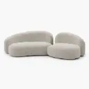 Modern Roots Wool-like Curved sofa