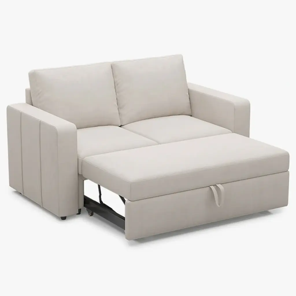 Urban Nest 2 Seats Modular Velvet Pull-out Sleeper Sofa
