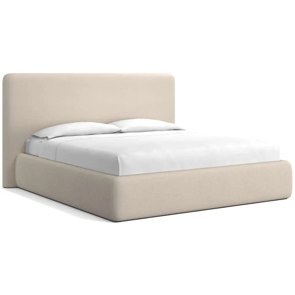 Linea Upholstered King Bed (Sand)
