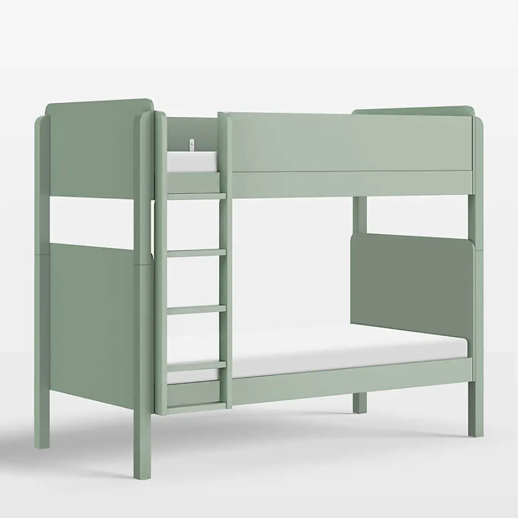 Modern Roots TipToe Kids Bunk Bed (Light Sage Green Wood)