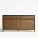 Rustic Aura Solid Wood 6-Drawer Dresser