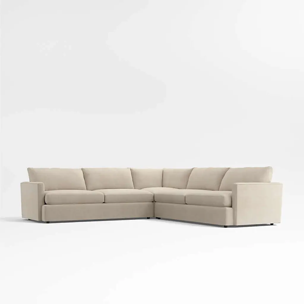 Lounge L-Shaped Sectional Sofa (Chenille Chai)
