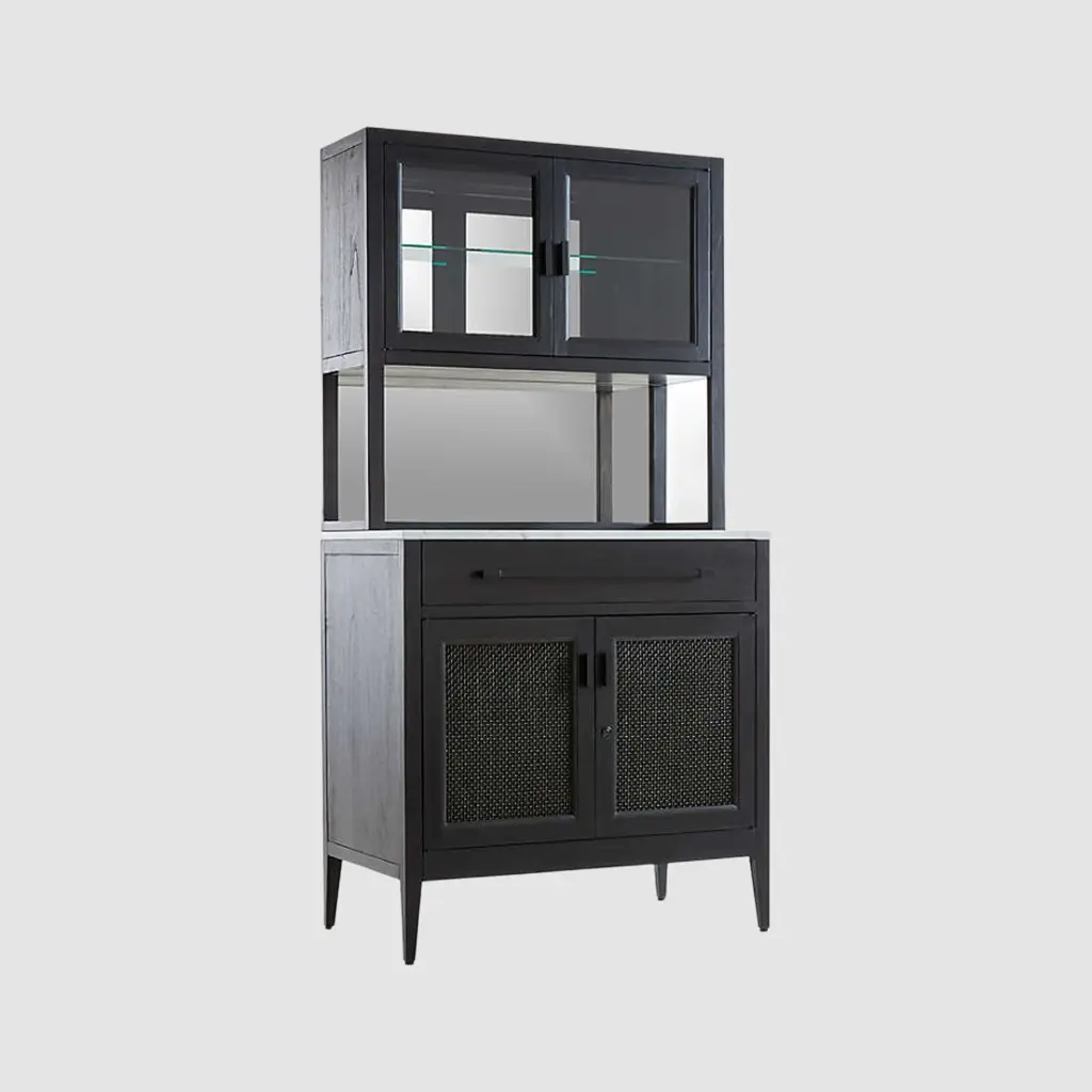 TimberCraft Bar Cabinets with Hutch