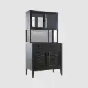 TimberCraft Bar Cabinets with Hutch