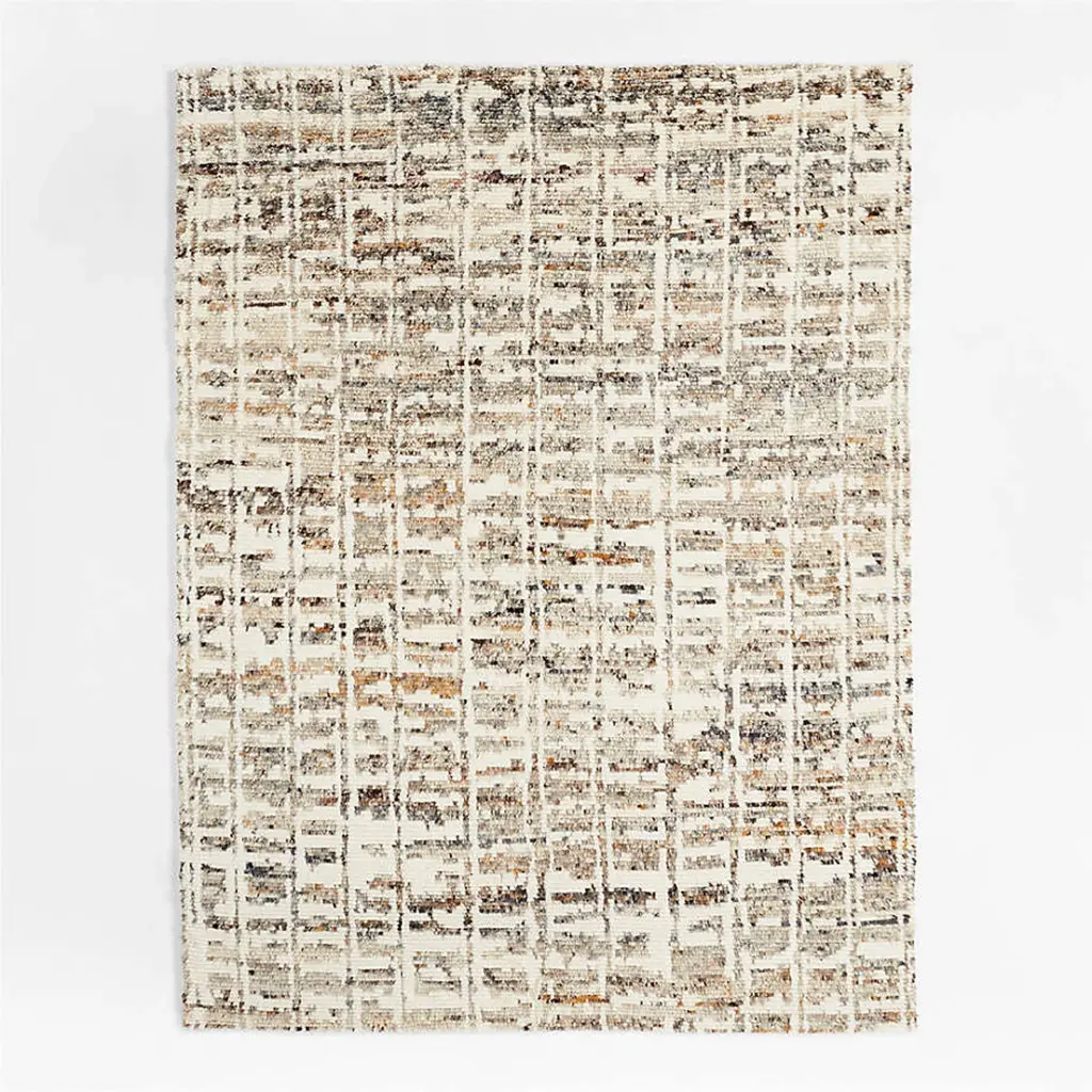 CasaLinea Wool Hand-Knotted Tan Area Rug (Ash)